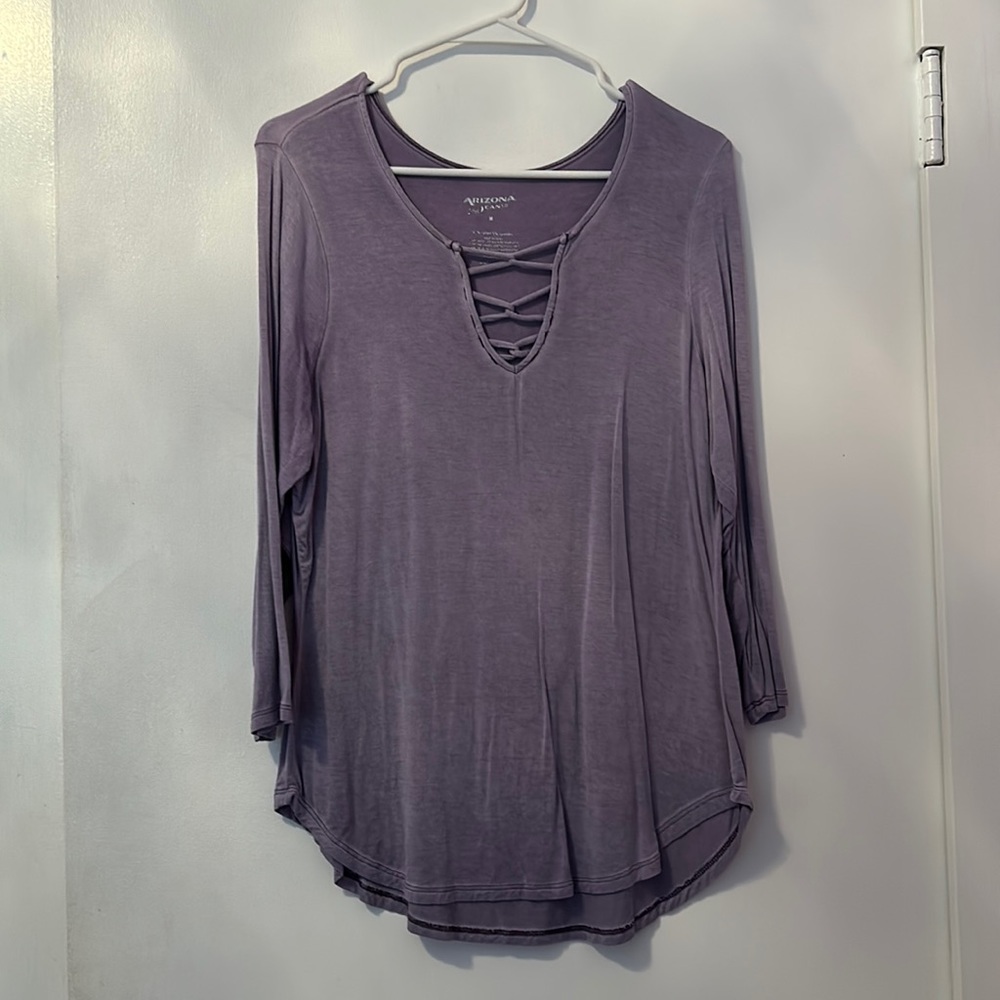 Purple Medium Long Sleeve Arizona Jean Co Shirt
